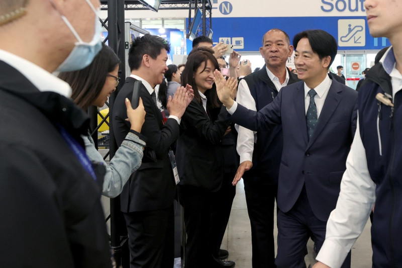  賴清德出席「2024台灣國際工具機展」。 圖：總統府提供 
