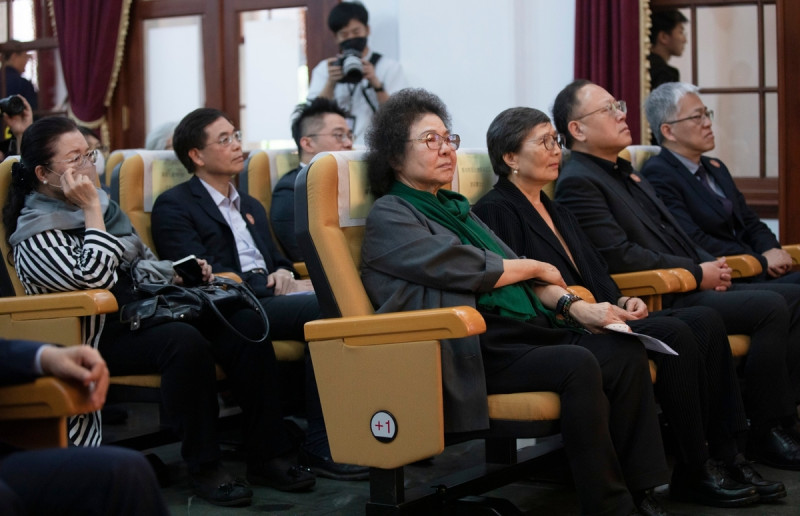  陳菊出席「100%言論自由：鄭南榕和自由時代」特展。 圖：總統府提供 