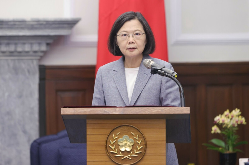  總統蔡英文將在下周卸任。 圖：總統府提供 