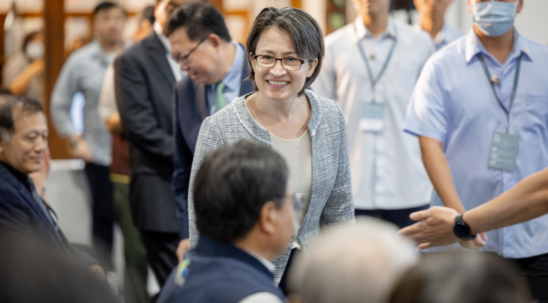  蕭美琴出席2024台灣國際室內設計博覽會。 圖：總統府提供 