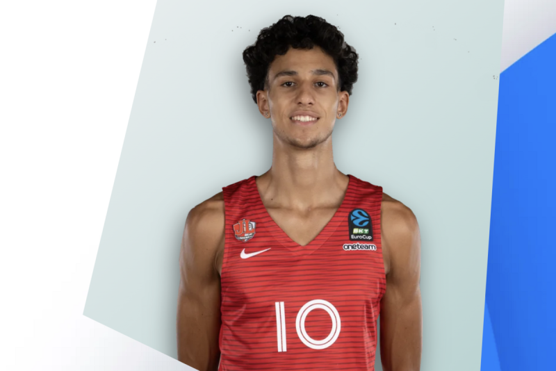 NBA選秀會首輪第一順位「狀元」里薩赫（Zaccharie Risacher）   圖：截自Euro Cup官網