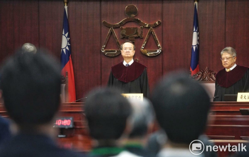 憲法法庭國會改革釋憲案今進行言詞辯論，圖為審判長許宗力。   圖：張良一/攝