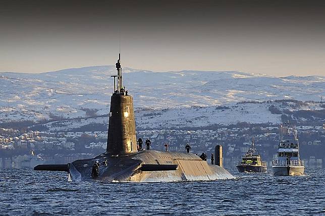 英國皇家海軍先鋒級核子動力彈道飛彈潛艦「前鋒號」   圖 : 翻攝自皇家海軍官網 