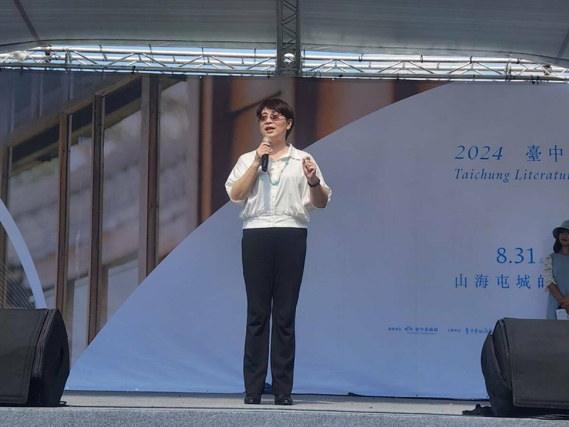 臺中市文化局長陳佳君致詞。 臺中市文化局長陳佳君致詞。