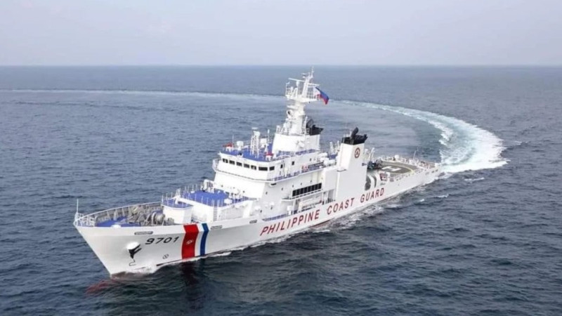 菲律賓 「 9701 」 海警船已駛離仙賓礁 菲律賓 「 9701 」 海警船已駛離仙賓礁