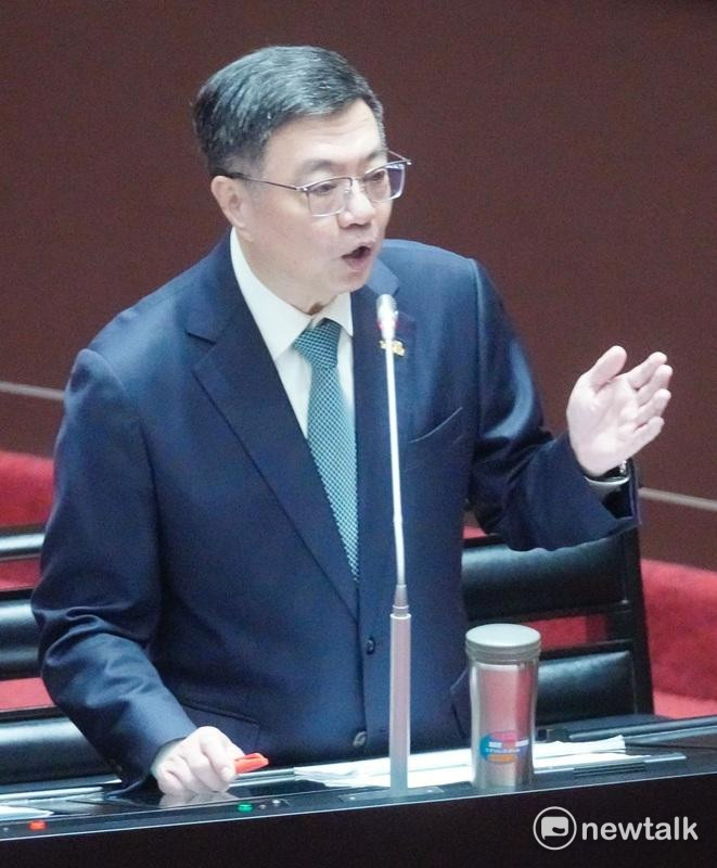 行政院長卓榮泰今（24）天在立法院會備詢。   圖：張良一/攝
