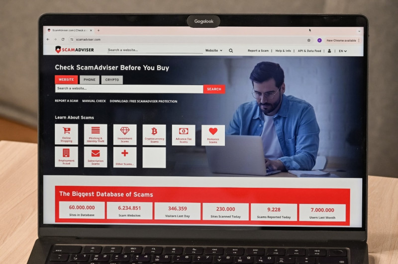 ScamAdviser 網站在歐、美、亞三大洲提供消費者免費查詢陌生網站風險，每月已有高達 700 萬的月活躍用戶。   圖：Gogolook／提供