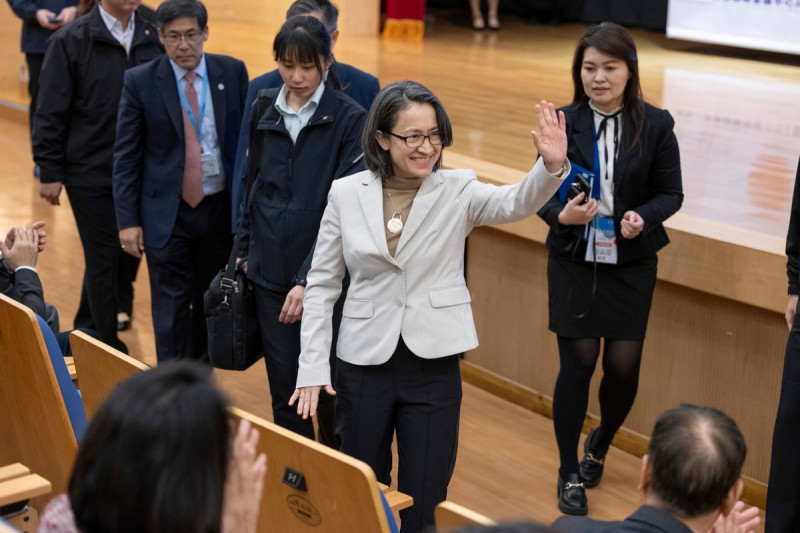  副總統蕭美琴赴高雄醫學大學演講。 圖：總統府提供 