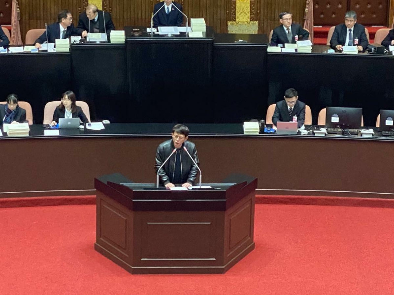 立法院審查114年度總預算案，民眾黨團總召黃國昌發言   圖：林朝億/攝影