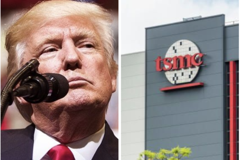 經濟學人報導，美國總統川普懷抱「讓美國再次偉大」（MAGA）夢想，但晶片在美製造面臨困境，未來幾年仍難以擺脫依賴台積電。   圖:新頭殼合成