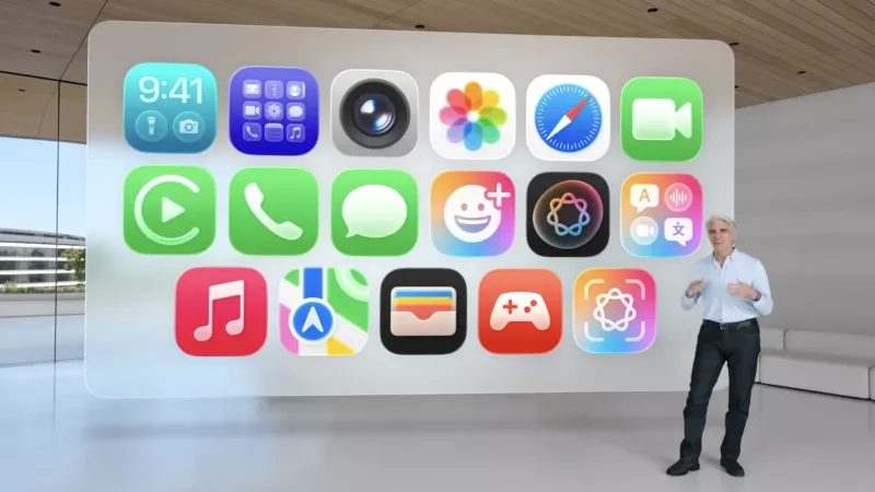 ▲蘋果新的介面系統設計「液態玻璃」。 圖:Apple 影片 ▲蘋果新的介面系統設計「液態玻璃」。 圖:Apple 影片
