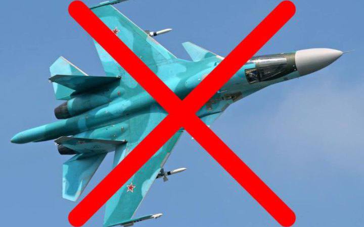 俄羅斯 Su-34 戰鬥機起飛過後不久墜機，經過初步調查，可能是操作不當造成失事。    圖：翻攝自@GlobalWatch__