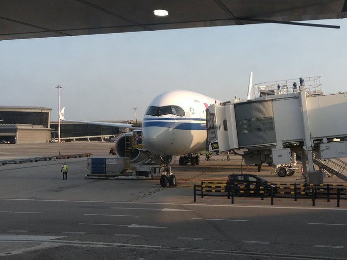 中國國際航空CA967。 圖:翻攝自@eurobeat_18kip