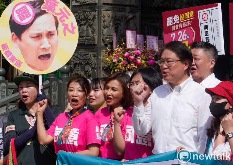 吳思瑤說,葉元之罷免三要素全中了。 圖:張良一/攝 吳思瑤說,葉元之罷免三要素全中了。 圖:張良一/攝