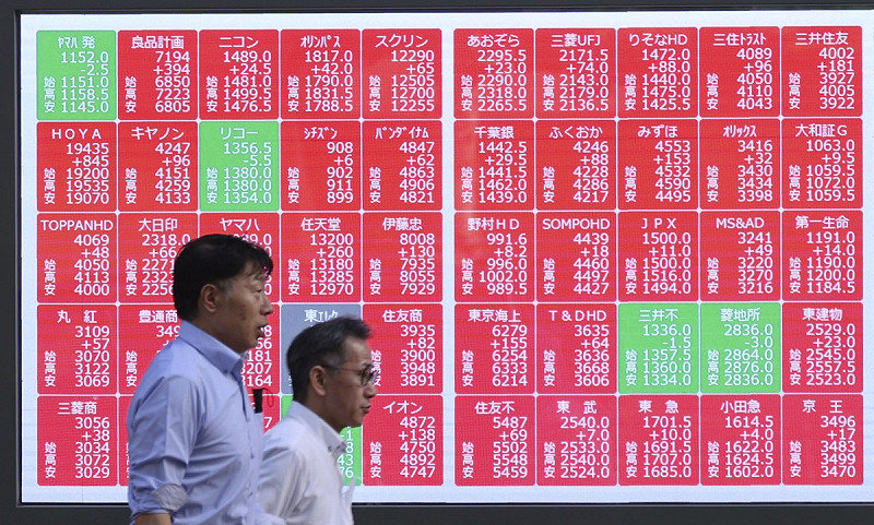 儘管仍面臨關稅政策的干擾，但目前日股已強勁回彈、突破「解放日」（4月2日）前的高點。   圖：達志影像／美聯社