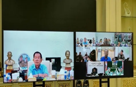 洪森發文強硬回擊「落跑」謠言，泰、柬態勢仍在升溫。   圖：翻攝自洪森社群平台