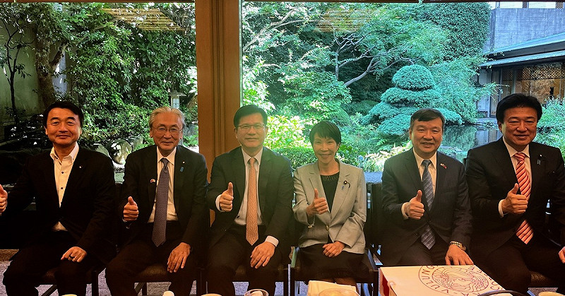 外交部長林佳龍低調訪日，北京當局動怒日間日本大使。   圖：翻攝自Furuya Keiji 臉書