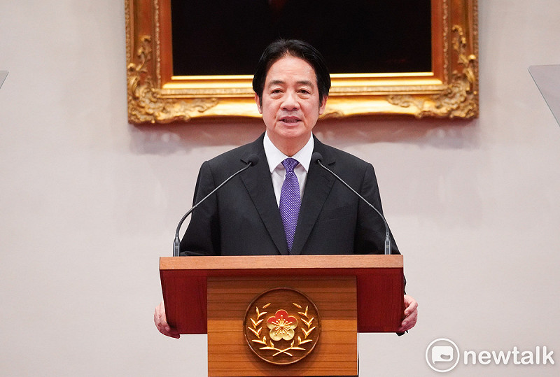 總統賴清德在罷免投票和核三延役公投結束後舉行記者會，發表談話並回答媒體提問。   圖：張良一/攝
