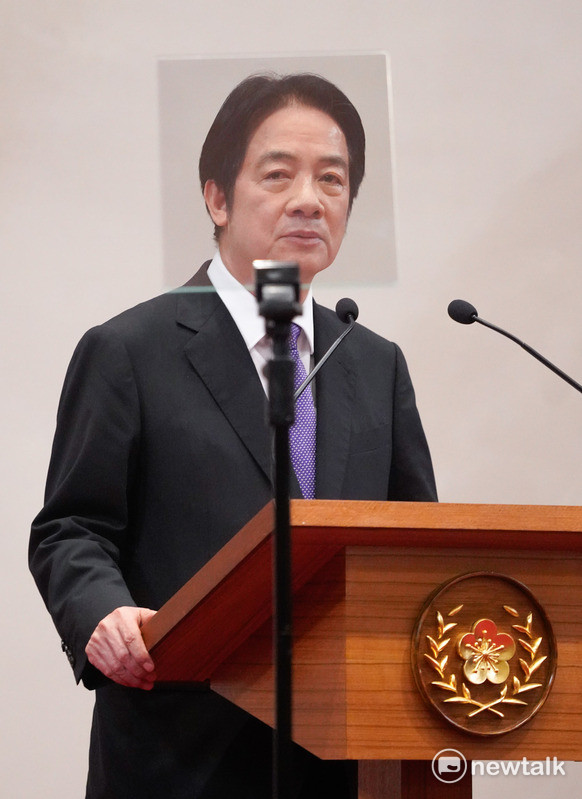 總統賴清德在罷免投票和核三延役公投結束後舉行記者會，發表談話並回答媒體提問。   圖：張良一/攝