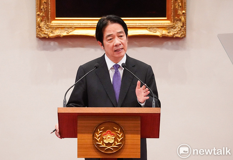 總統賴清德在罷免投票和核三延役公投結束後舉行記者會，發表談話並回答媒體提問。   圖：張良一/攝