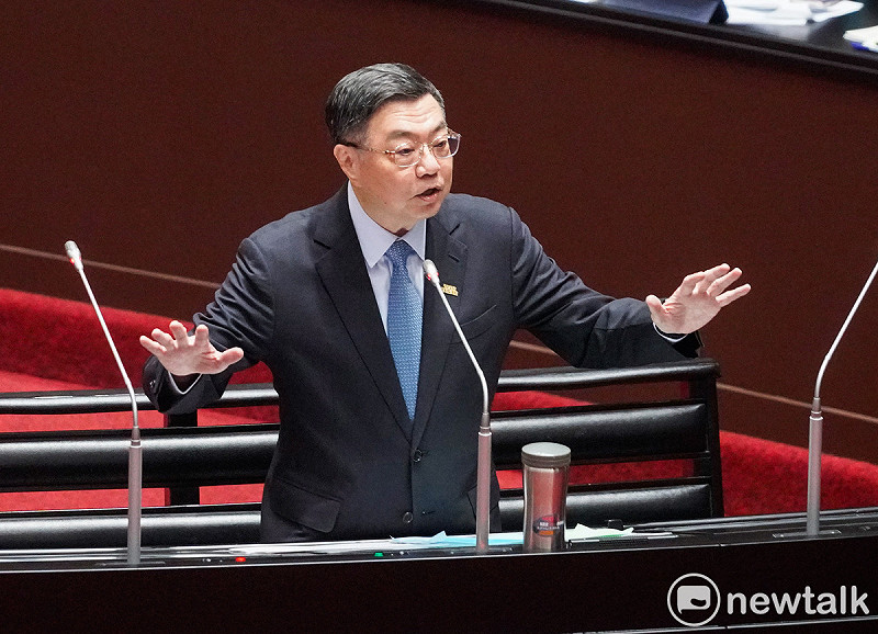 行政院長卓榮泰今（26）天赴立法院報告「丹娜絲颱風及七二八豪雨災後復原重建特別預算案」編製經過並備詢。   圖：張良一/攝