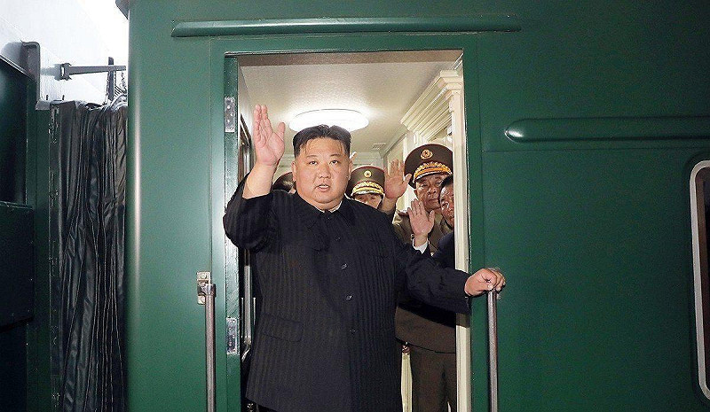 北韓領導人金正恩前往北京專列途經的路線都被設為無人區禁飛區。 圖:翻攝自 X 帳號 @李老师不是你老师 北韓領導人金正恩前往北京專列途經的路線都被設為無人區禁飛區。 圖:翻攝自 X 帳號 @李老师不是你老师