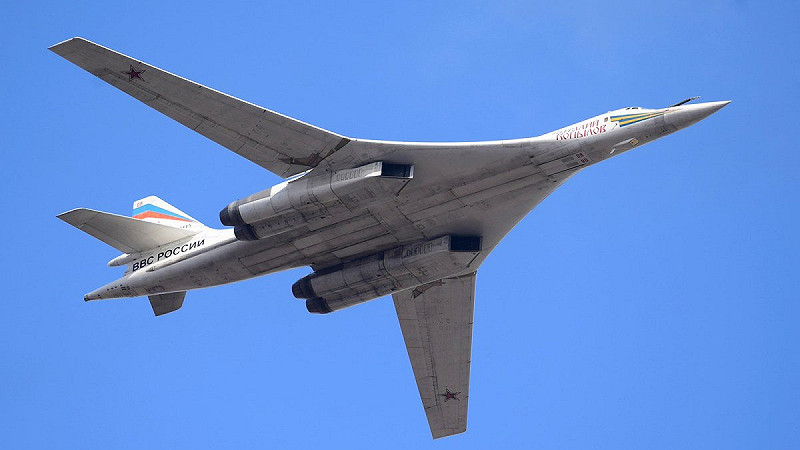 俄羅斯轟炸機 Tu-160 作為核心戰鬥力機型，昨夜接連失事。   圖：翻攝自 noelreports