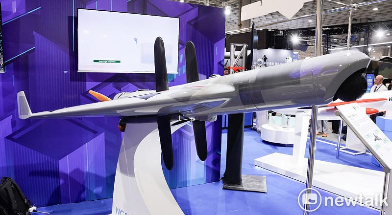  勁蜂二型攻擊無人機。 圖：張良一/攝 