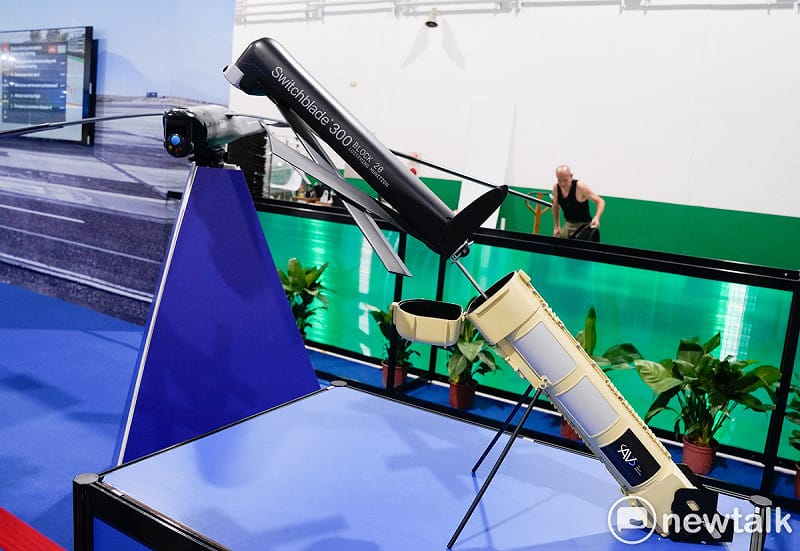 攻擊型無人機—彈簧刀300型。&nbsp;&nbsp;&nbsp;資料照：張良一/攝影