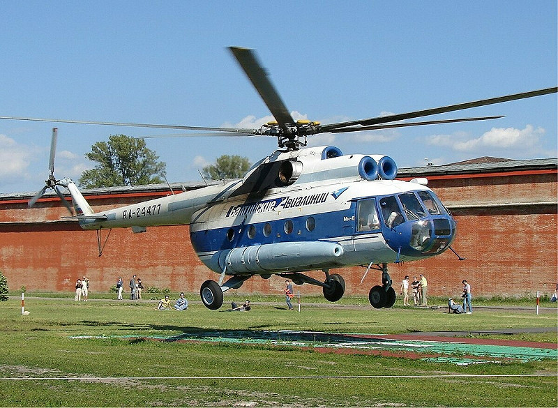  烏克蘭軍方使用 Mi-8 直升機成功擊落俄羅斯無人機。 圖：翻攝自維基百科 