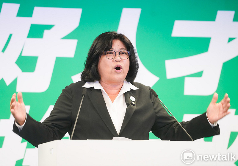 王美惠感謝嘉義市鄉親支持。 圖:張良一/攝 王美惠感謝嘉義市鄉親支持。 圖:張良一/攝