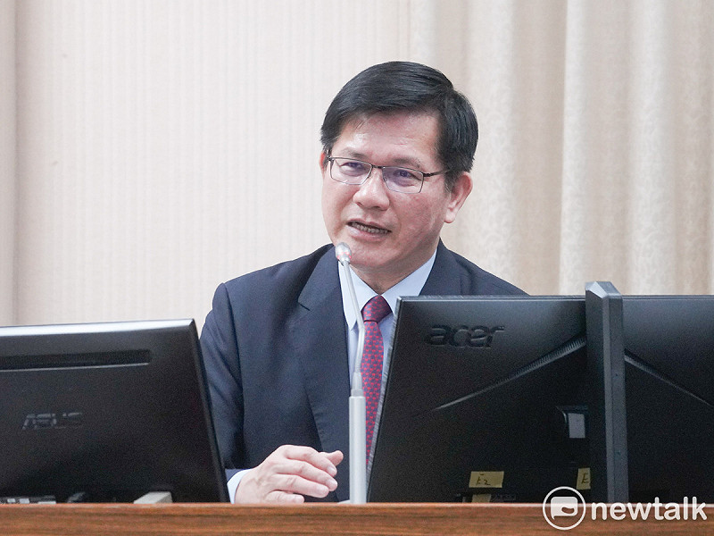 外交部長林佳龍在立院外交及國防委員會備詢。   圖：張良一/攝