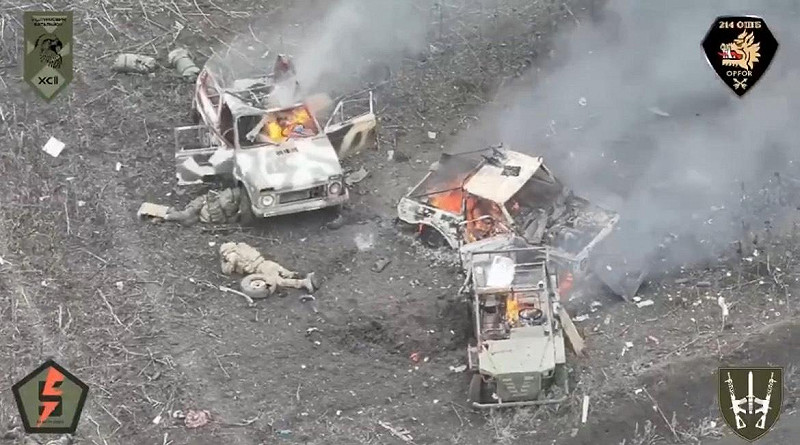  克蘭第 5 突擊旅與第 214 獨立突擊營成功摧毀一支俄羅斯突擊小隊。 圖：翻攝自 X 帳號 @NOELREPORTS 