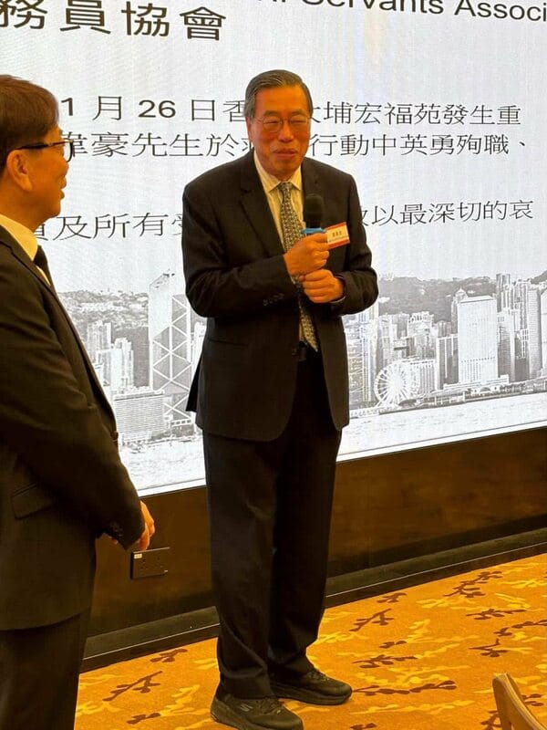  香港立法會主席梁君彥。 圖：翻攝自James Chak 臉書 