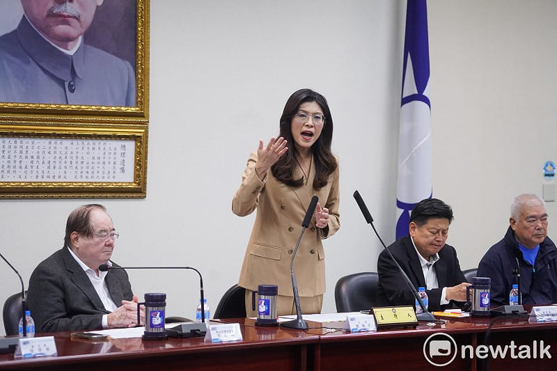 國民黨主席鄭麗文主持中常會時發表談話。   圖：張良一/攝