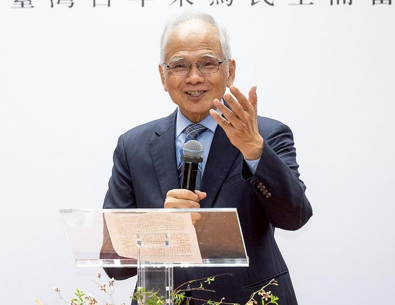 前立法院長游錫堃16日出席「臺灣民主路－書法集」新書發表會&nbsp;&nbsp;&nbsp;圖：立法院提供