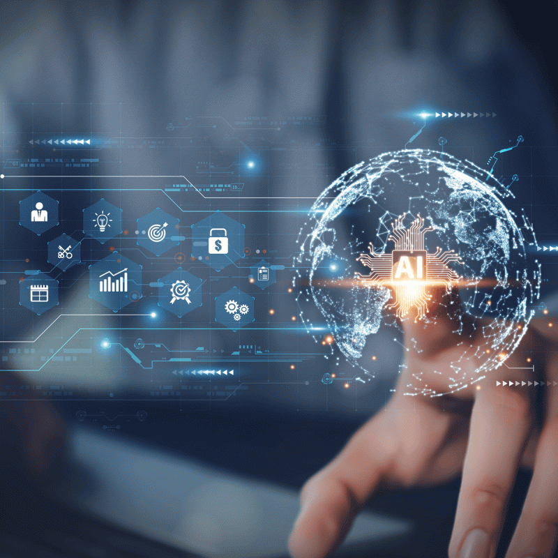 AI 深度應用趨勢，從資料中心運作到 AI 晶片算力提升，都對電力帶來龐大消耗需求。&nbsp;&nbsp;&nbsp;（AI 示意圖）