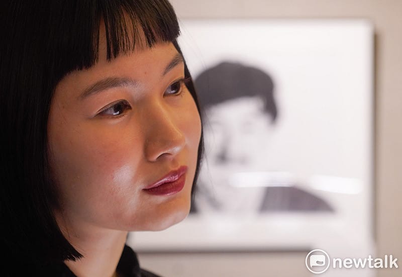 史丹佛大學胡佛研究所檔案館 × 施明德文化基金會今共同舉辦的「施明德先生專檔 （Shih Ming Te Collection）」 成立茶會暨合作簽署儀式，圖為施明德女兒施蜜娜。&nbsp;&nbsp;&nbsp;圖：張良一/攝