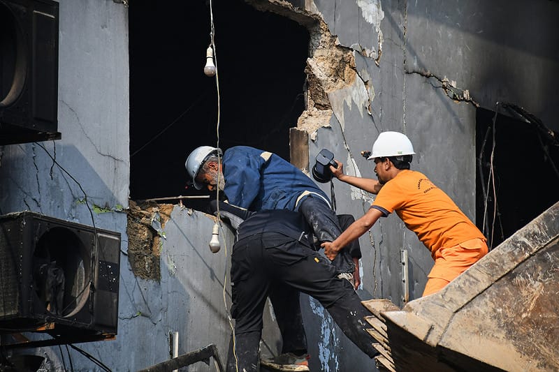  目前火勢已經受到控制，但是關於起火原因尚待釐清。 圖：達志影像／美聯社 