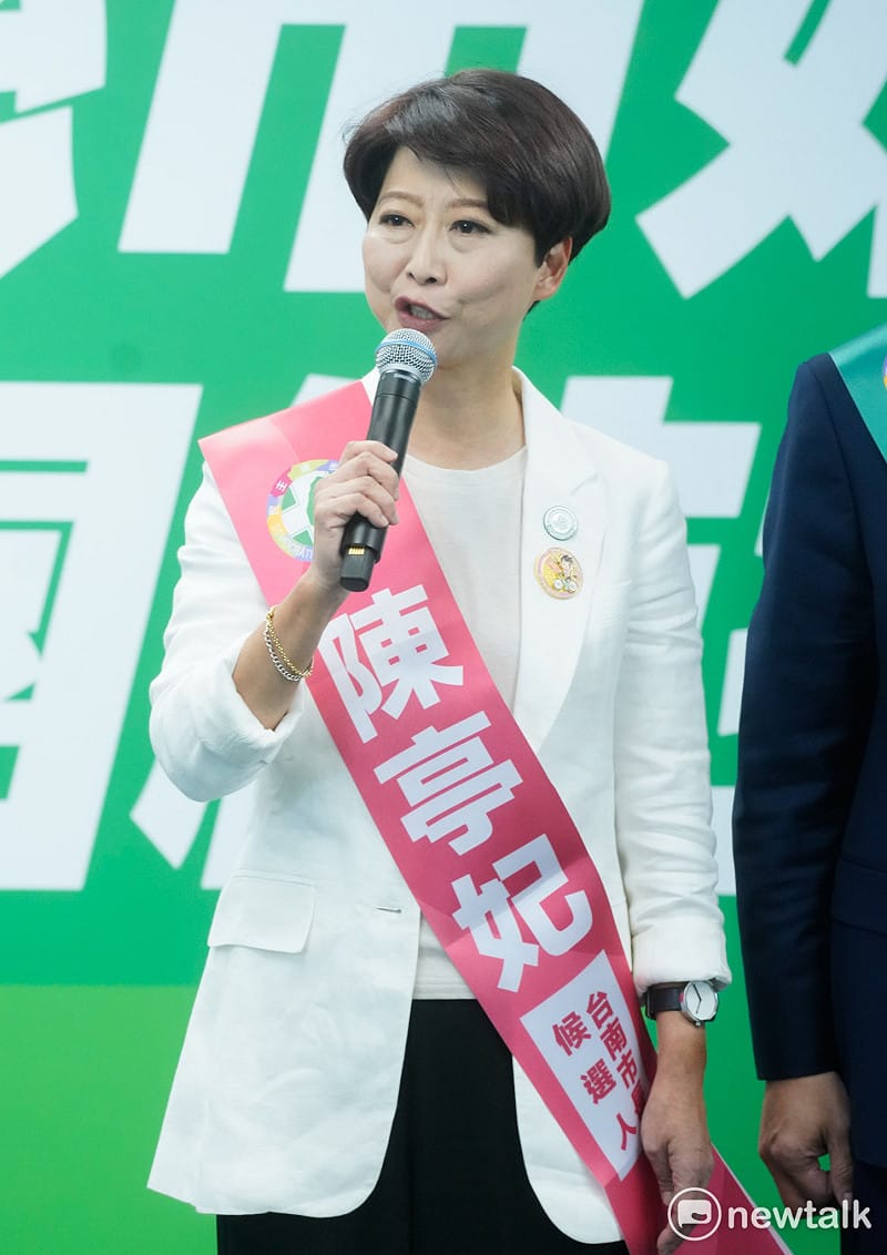 陳亭妃認為，簽下去好像跟議員的互信程度不夠。 圖：張良一/攝 