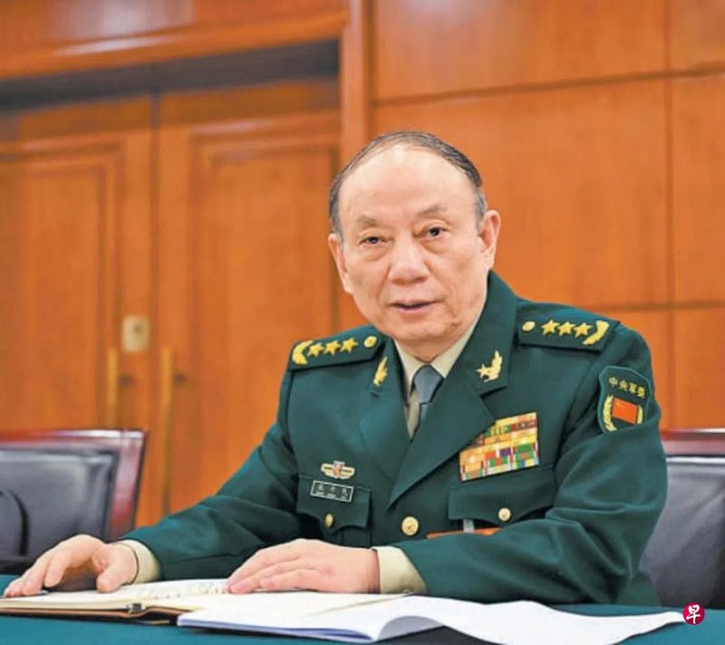  張升民成為原中央軍委 7 人裡碩果僅存的副主席。 圖：翻攝自@POMTQ 