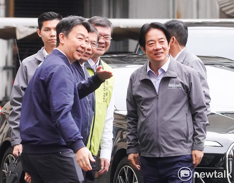 賴清德總統今（2）天上午前往北門郵局慰勉台北郵局快捷郵件投遞同仁。&nbsp;&nbsp;&nbsp;圖：張良一/攝