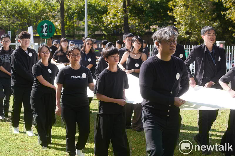 鄭南榕基金會等團體在蔡瑞月舞蹈研究社舉辦「228‧0 記憶相依，抵抗侵奪 — 228 七十九周年紀念行動」行前記者會。&nbsp;&nbsp;&nbsp;圖：張良一/攝