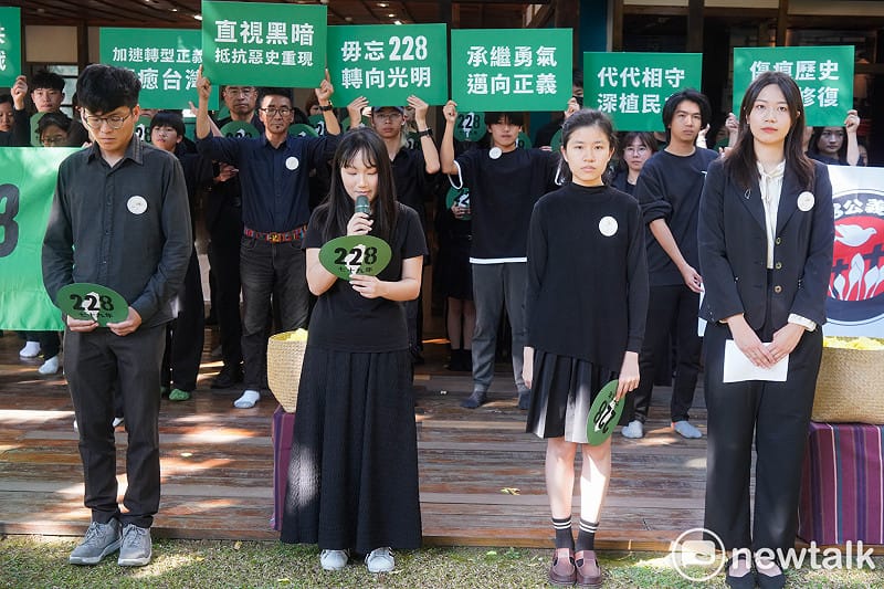 鄭南榕基金會等團體在蔡瑞月舞蹈研究社舉辦「228‧0 記憶相依，抵抗侵奪 — 228 七十九周年紀念行動」行前記者會。&nbsp;&nbsp;&nbsp;圖：張良一/攝