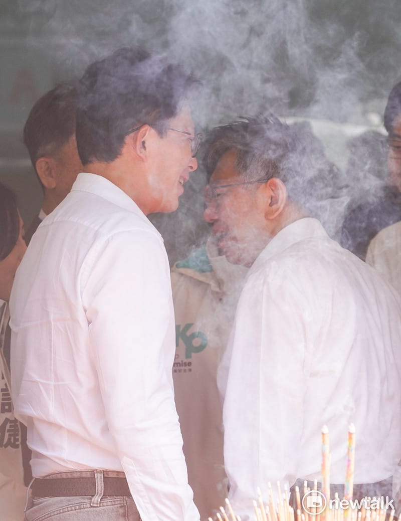 民眾黨創黨主席柯文哲、黨主席黃國昌出席民眾黨2026開工團拜。&nbsp;&nbsp;&nbsp;圖：張良一/攝