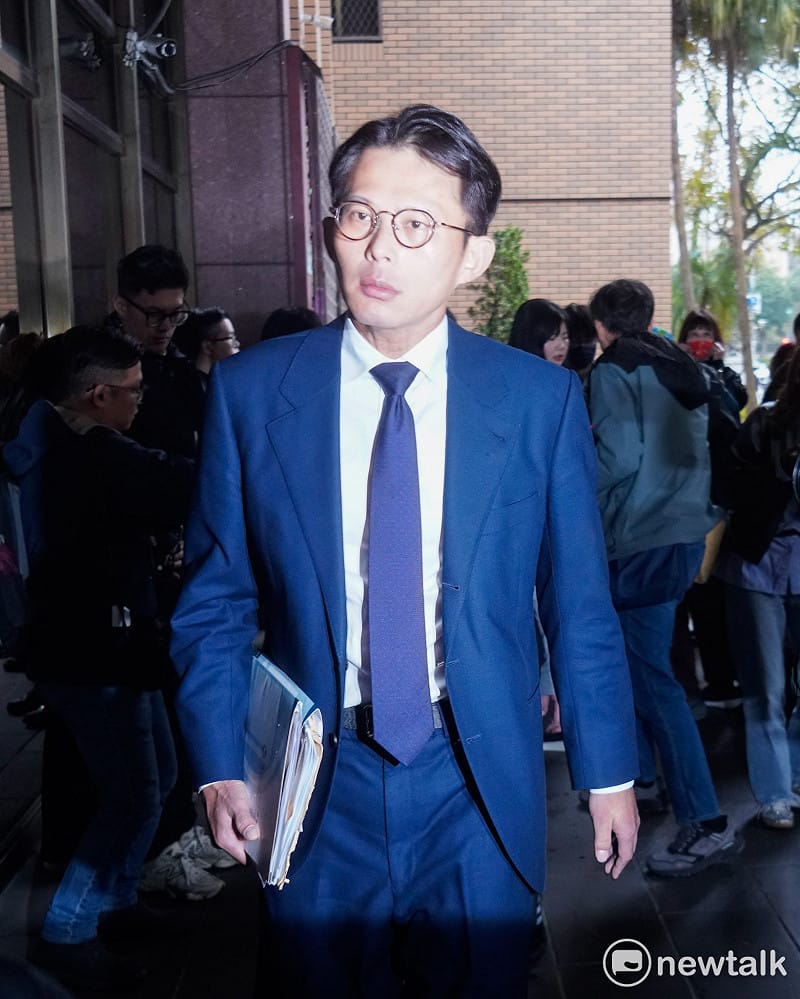 民眾黨主席黃國昌到北檢應訊。&nbsp;&nbsp;&nbsp;圖：張良一 / 攝