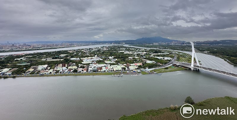 圖為社子島空照圖。&nbsp;&nbsp;&nbsp;圖：張良一/攝