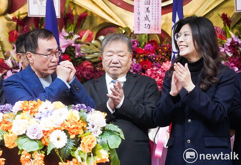 國民黨主席鄭麗文、台北市副市長李四川出席新北市議會國民黨團就職暨交接典禮。&nbsp;&nbsp;&nbsp;圖：張良一/攝