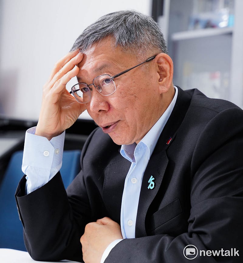 民眾黨創黨主席柯文哲專訪。&nbsp;&nbsp;&nbsp;圖：張良一/攝