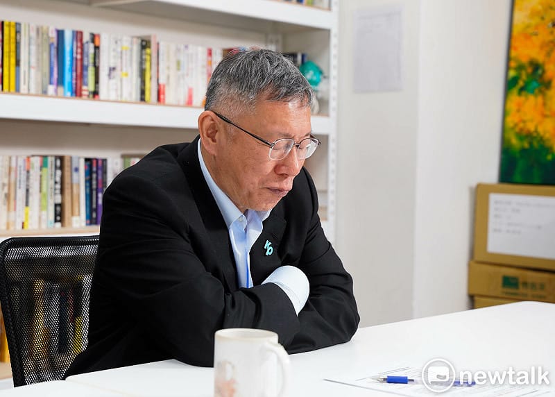 民眾黨創黨主席柯文哲專訪。&nbsp;&nbsp;&nbsp;圖：張良一/攝